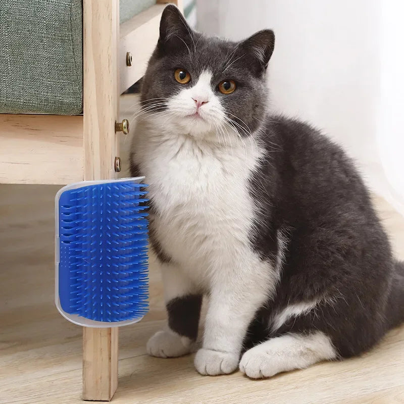 Cat Scratcher Massage Comb With Catnip For Deshedding And Grooming