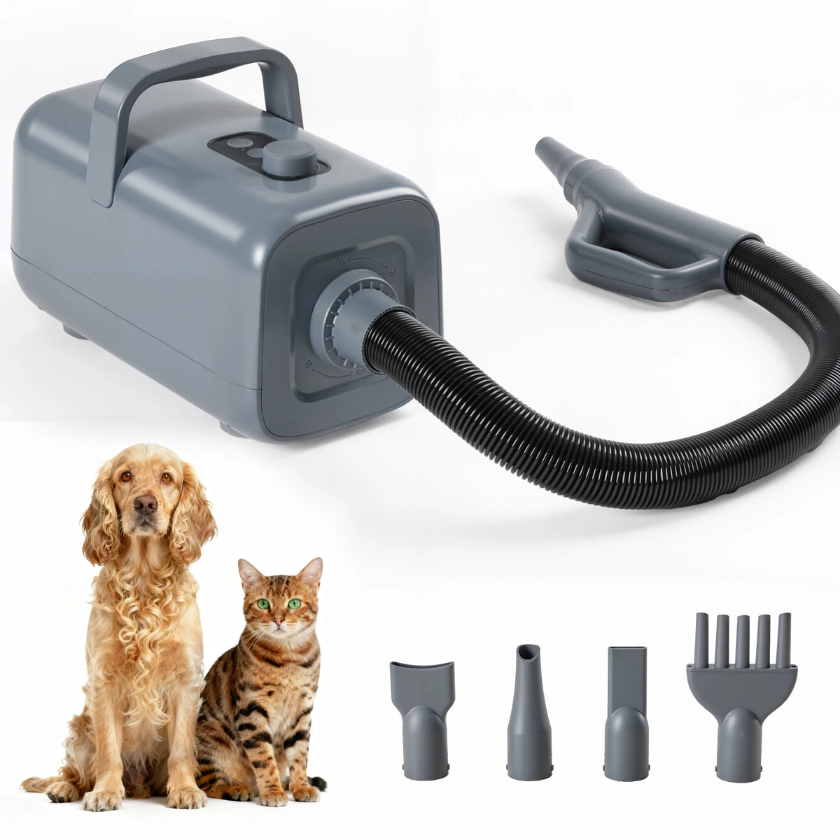 Jhk Low Noise Pet Grooming Vacuum Dryer With Four Nozzles
