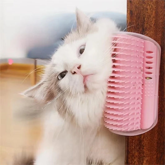 Cat Scratcher Massage Comb With Catnip For Deshedding And Grooming