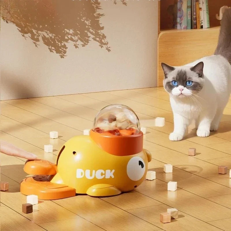 Interactive Automatic Cat Feeder Toy And Treat Dispenser