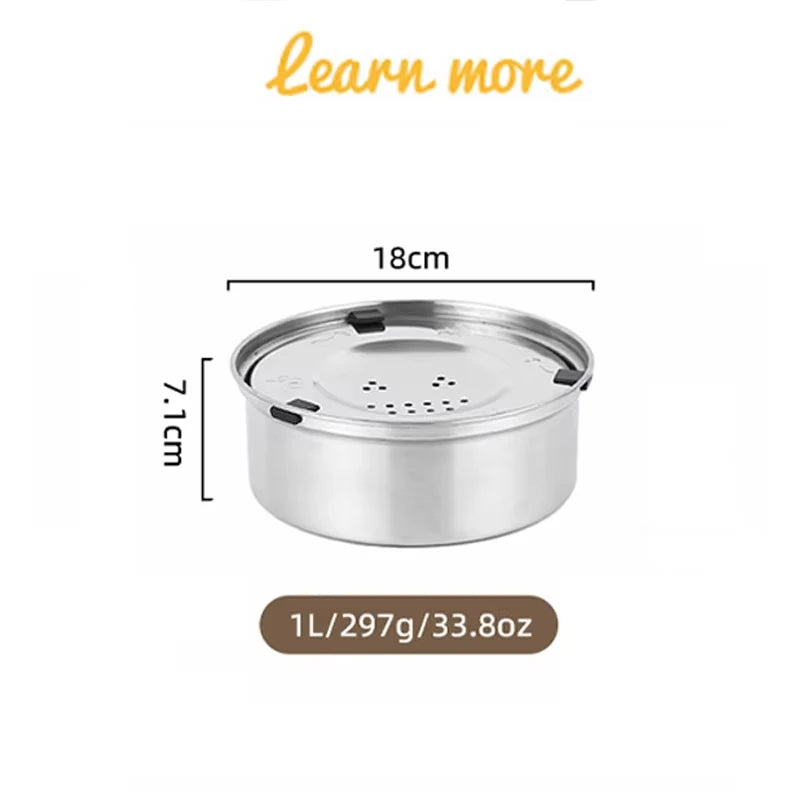 Stainless Steel No Spill Floating Dog Water Bowl