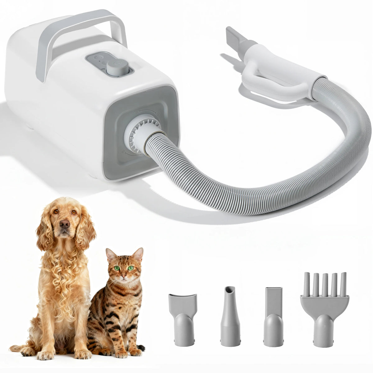 Jhk Low Noise Pet Grooming Vacuum Dryer With Four Nozzles
