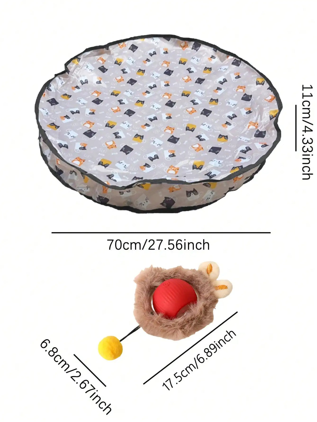 Electric Cat Ball Toy With USB Charging And Chase Motion