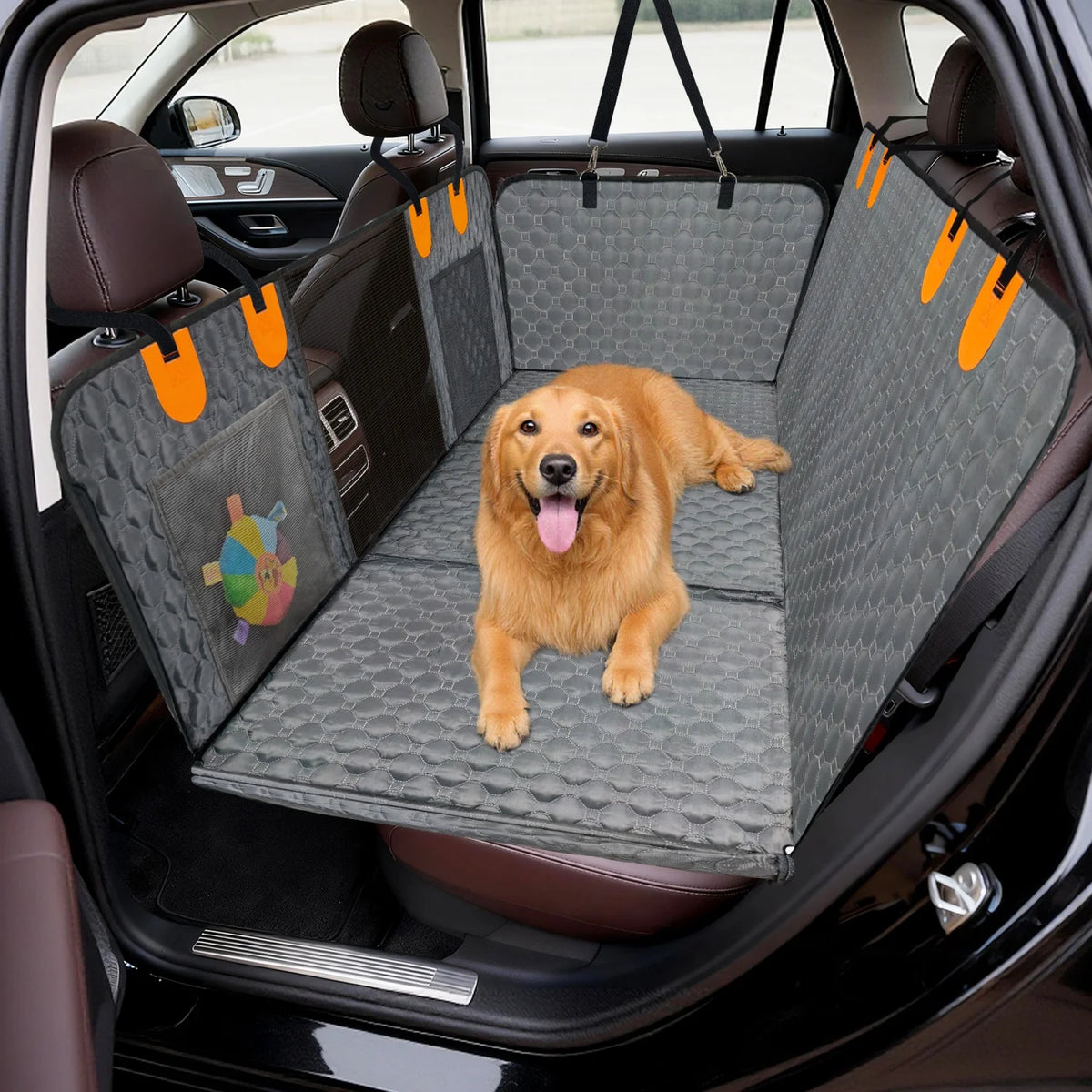 BINGOPAW Waterproof Dog Car Seat Cover For Pet Backseat Protector