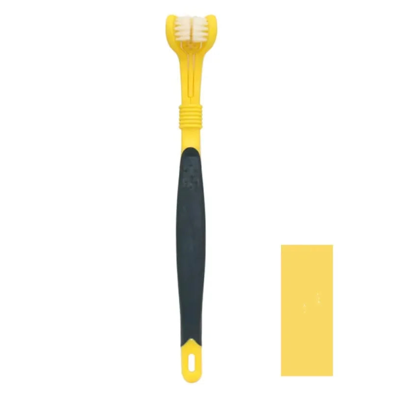 Three Sided Pet Toothbrush For Dogs And Cats Dental Cleaner