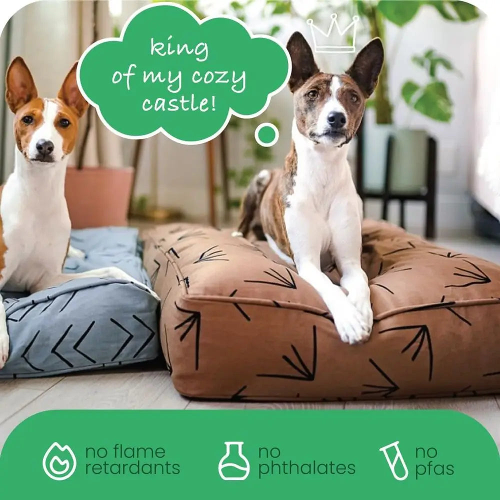 Breathable Cotton Pet Bed Duvet Cover With Removable Washable Design