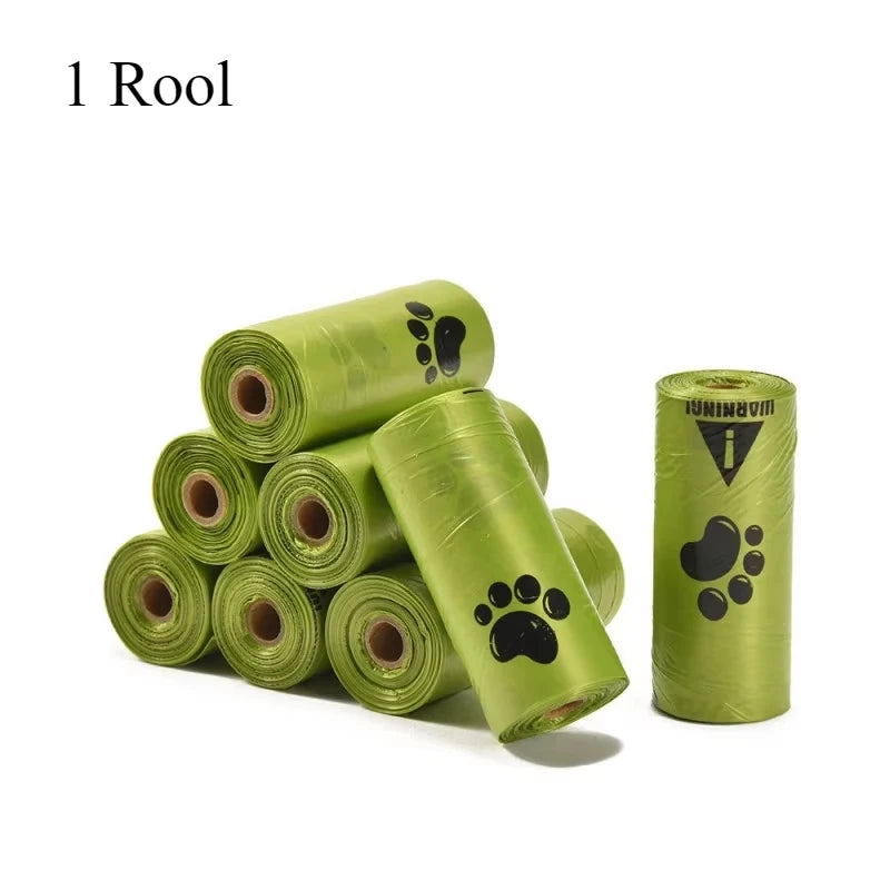 Extra Thick Leak Proof Dog Poop Bags With Paw Prints
