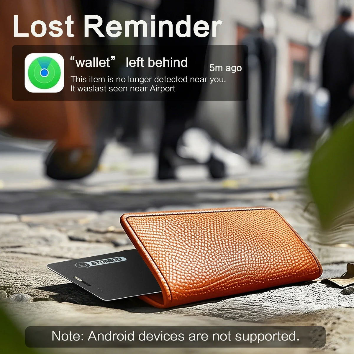 STONEGO Smart Bluetooth Tracker For Wallets, Pets, And Personal Safety