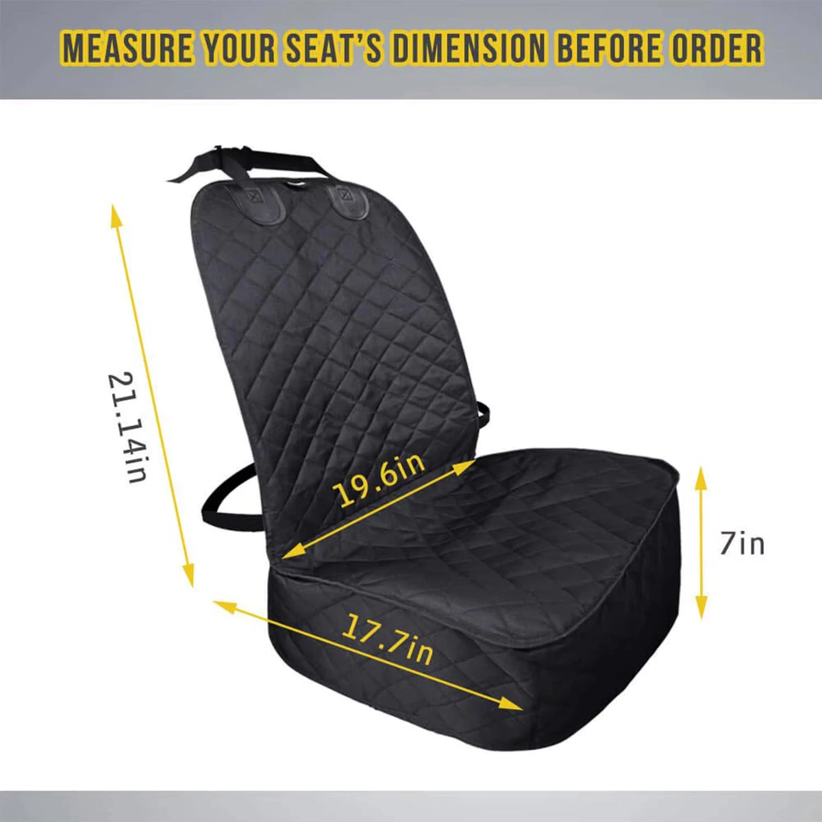 Petravel Waterproof Dog Car Front Seat Cover For Pets