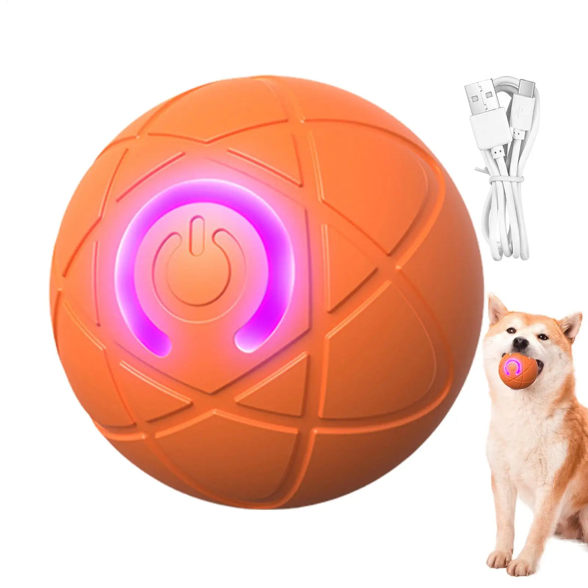 Interactive Self Rolling Dog Toy For Aggressive Chewers Waterproof Plush