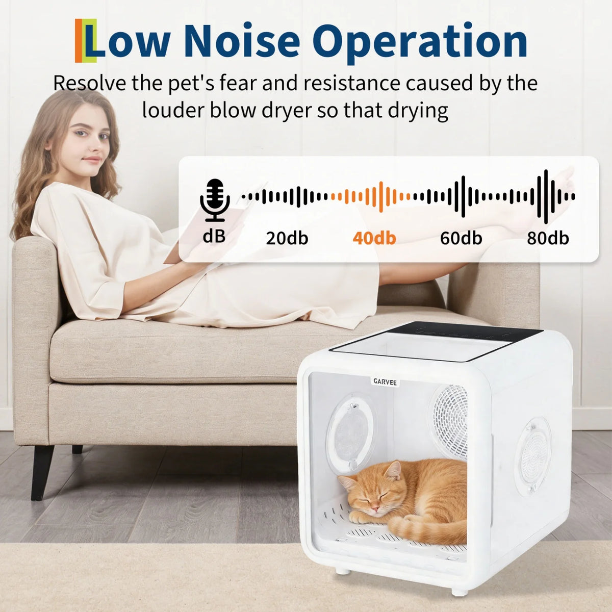 HiMISS Automatic Pet Drying Box With Smart Temperature Control