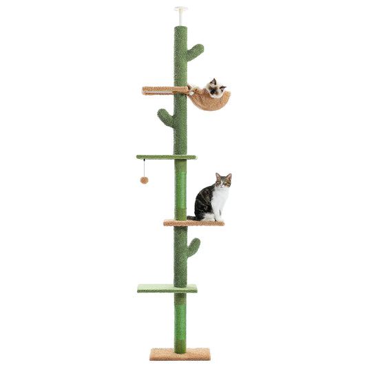 PAWZ Road Cat Tree Tower With Scratching Post And Hammock