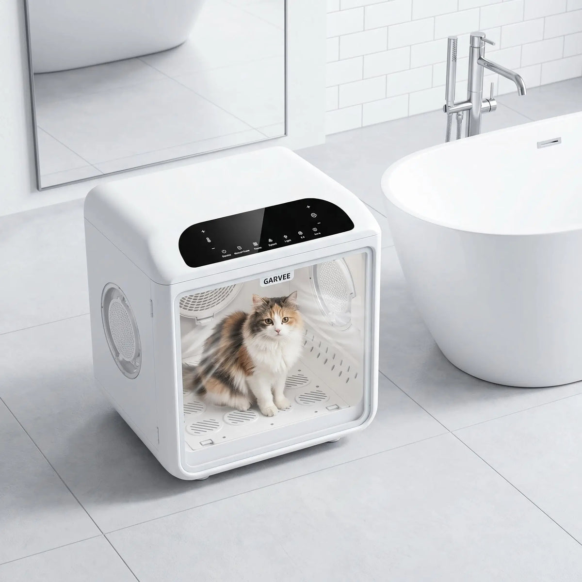 Smart Quiet Pet Dryer Box With 360 Degree Airflow Cabinet