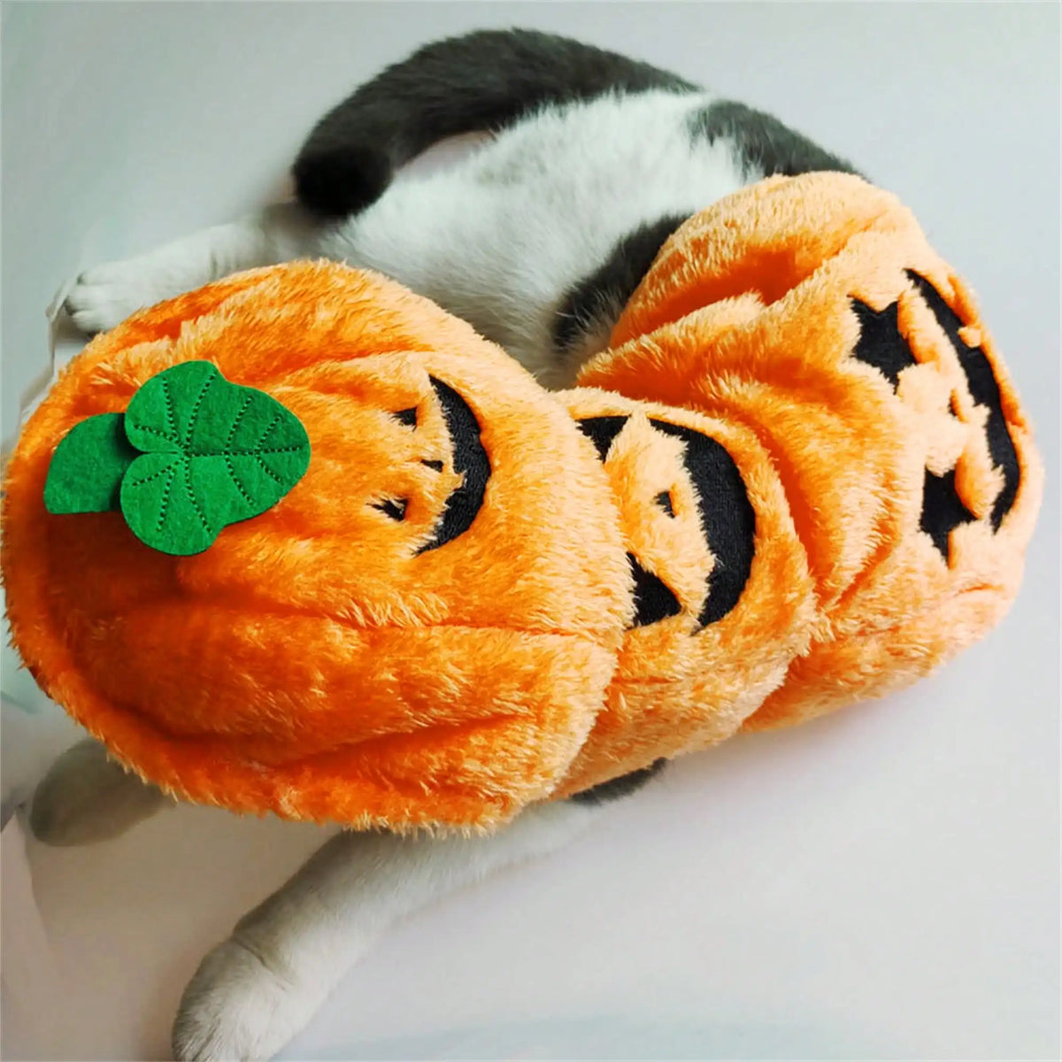 Halloween Pumpkin Dog Costume Warm Fleece Pet Hoodie for Cosplay