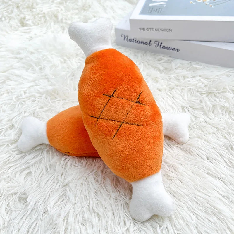 Plush Sleeping Duck Dog Toy for Chewing and Comfort