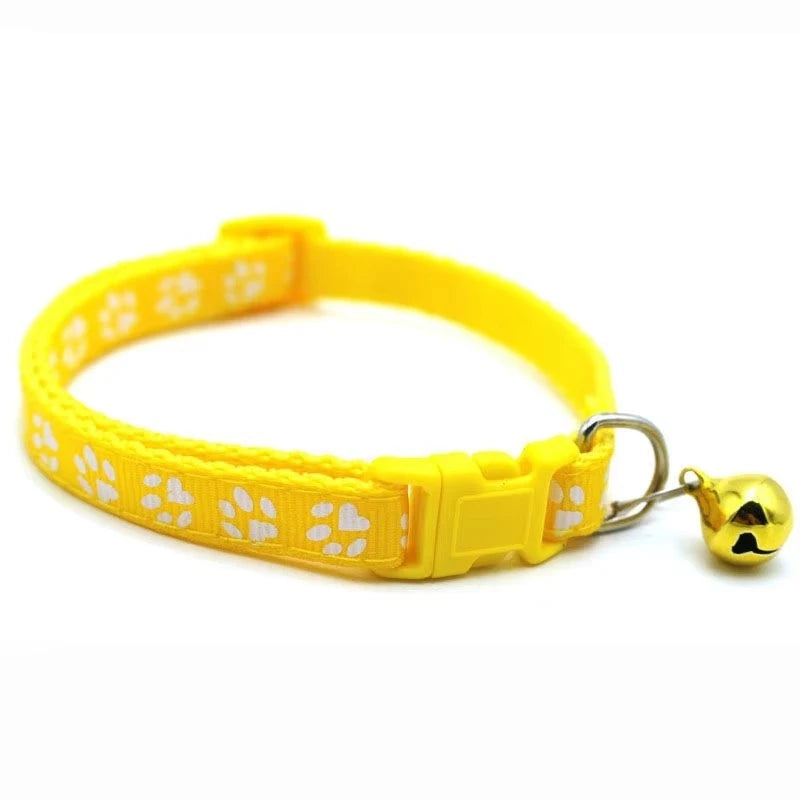 Adjustable Cat Collar With Bells And Ribbon For Cats