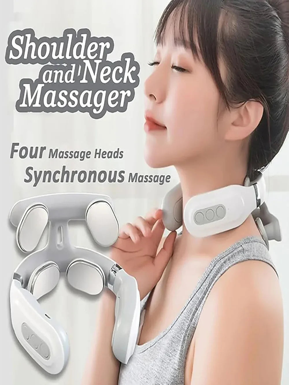 Portable Rechargeable Neck And Shoulder Massager For Muscle Relaxation