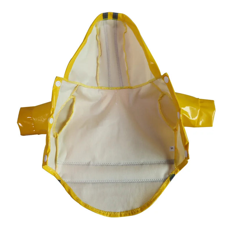 Reflective Waterproof Pu Raincoat For Dogs And Cats
